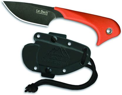 Picture of Outdoor Edge LDB-20C Le Duck Compact Multi-Purpose Utility Knife, 2.5" Blade, Orange Blister