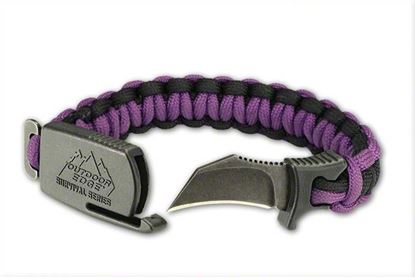 Picture of Outdoor Edge PCP-75C Para-Claw Knife Bracelet, Purple, Small (5.8-6.5) Blister