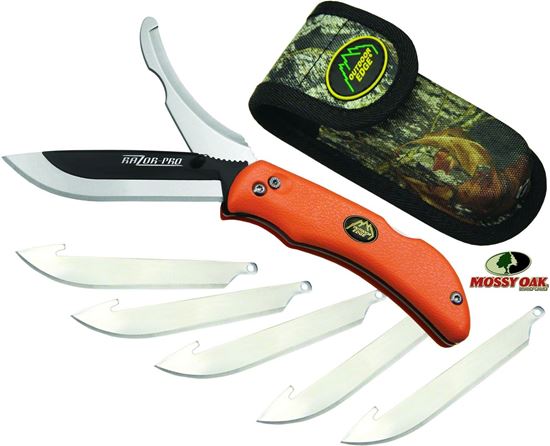 Picture of Outdoor Edge RO-20C Raxor-Pro Orange 6 Blades Clam