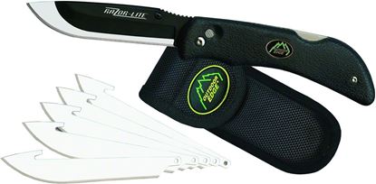 Picture of Outdoor Edge RL-10 Razor-Lite Folding Razor Knife, 3.5" Blade, Blk 6 Blades