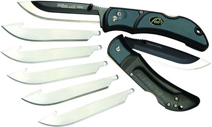 Picture of Outdoor Edge RLY-50C Razor-Lite EDC Folding Razor Knife, 3.5" Blade, Folder Gray- Blister