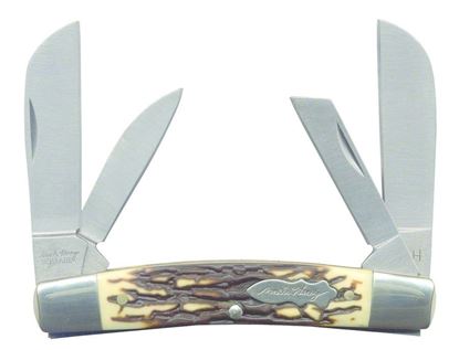 Picture of Uncle Henry 4UH Master Folding 4-Blade Pocket Knife, Staglon Handles with Nickel Silver Bolsters