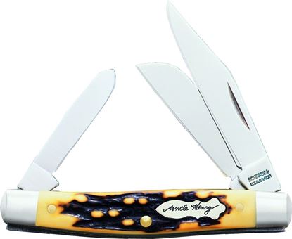 Picture of Uncle Henry 834UH Rancher Folding 3-Blade Pocket Knife, Staglon Handles, 3.3" Closed
