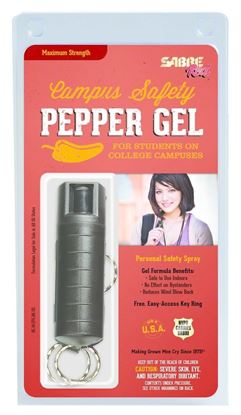 Picture of Sabre HC-14-CPG-BK-US Red Campus Safety Pepper Gel In Blk, Pepper Spr