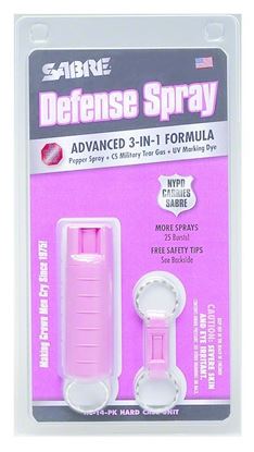 Picture of Sabre HC-14-PK Defense Spray Hard Key Case Pink