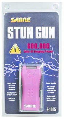 Picture of Sabre S-1005-PK 600,000 Volt Mini Stun Gun w/Holster Pink
