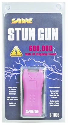 Picture of Sabre S-1005-PK 600,000 Volt Mini Stun Gun w/Holster Pink