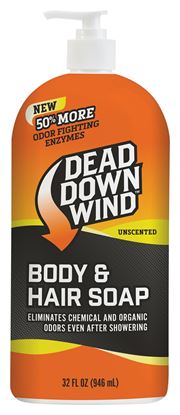 Picture of Dead Down Wind 123218 Scent Prevent 3D+ Body and Hair Soap 32oz