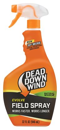 Picture of Dead Down Wind 1393218 Evolve 3D+ Odor Eliminator Field Spray Natural Woods 32oz