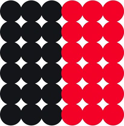 Picture of Birchwood Casey 34118 Dirty Bird Repair Pasters 1" 432 Pasters Black/Red