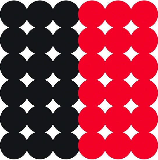 Picture of Birchwood Casey 34118 Dirty Bird Repair Pasters 1" 432 Pasters Black/Red