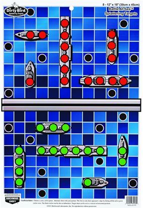 Picture of Birchwood Casey 35560 Pregame Battle at Sea 12x18 Splatter Target 8/Pk