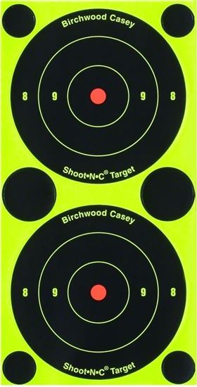 Picture of Birchwood Casey 34315 Shoot-N-C 3" Bullseye Target 15/Pk
