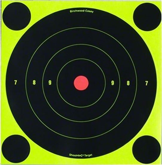 Picture of Birchwood Casey 34825 Shoot-N-C Bullseye 8" Target 30/Pk