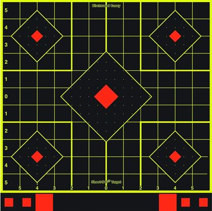 Picture of Birchwood Casey 34207 Shoot-N-C 12" Sight in Target with Paster 5 Targets