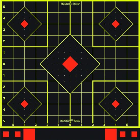 Picture of Birchwood Casey 34207 Shoot-N-C 12" Sight in Target with Paster 5 Targets