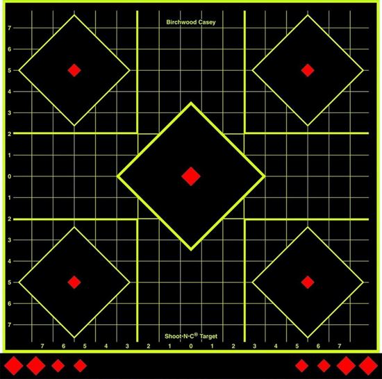 Picture of Birchwood Casey 34175 Shoot-N-C Sight-In 17.25" Target 5/Pk