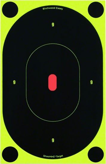 Picture of Birchwood Casey 34710 Shoot-N-C Silhouette 7" Target 12/Pk