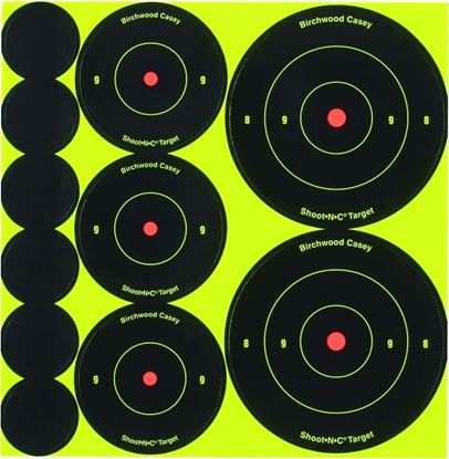 Picture of Birchwood Casey 34608 Shoot-N-C 60-1" 30-2" 20-3" Target 12/Pk