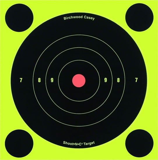 Picture of Birchwood Casey 34512 Shoot-N-C 6" Bullseye Target 12/Pk