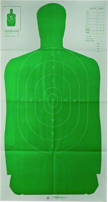 Picture of Champion 40735 B-27FSA Police Green Silhoutte Target, 24"x45",10pk