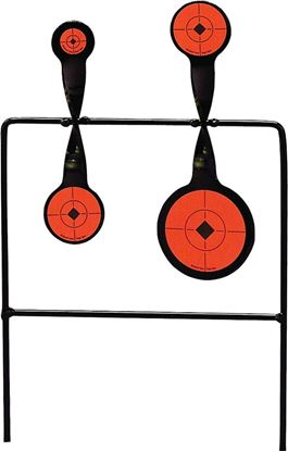 Picture of Birchwood Casey 46422 World of Targets Duplex .22 Rimfire Quad Action Spinner Target