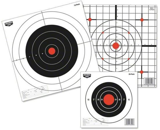 Picture of Birchwood Casey 37213 Eze-Scorer Sight In 12" Paper Target 13/Pk