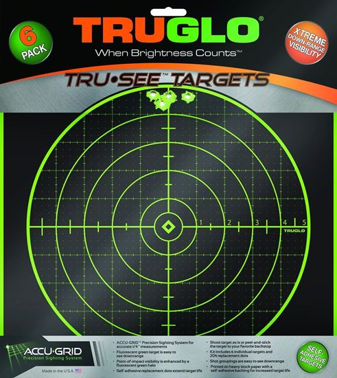 Picture of TRUGLO TG10A6 Tru-See Target 100Yd 12x12 6Pk