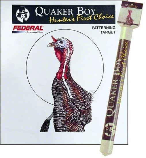 Picture of Quaker Boy 80116 Turkey Pattern Target, 10" Centering Circle, Rolled, 10Pk