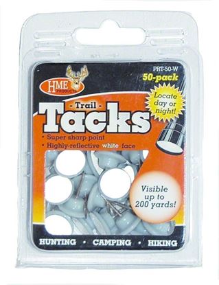 Picture of HME HME-PRT-50-W Reflective Trail Tacks White, 50pk