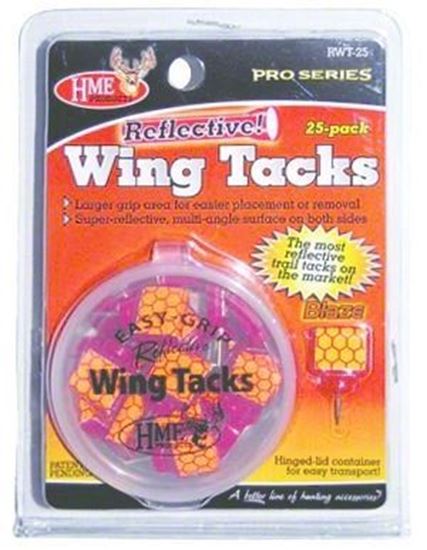 Picture of HME RWT-25 Reflective Wing Tack 25Pk Orange