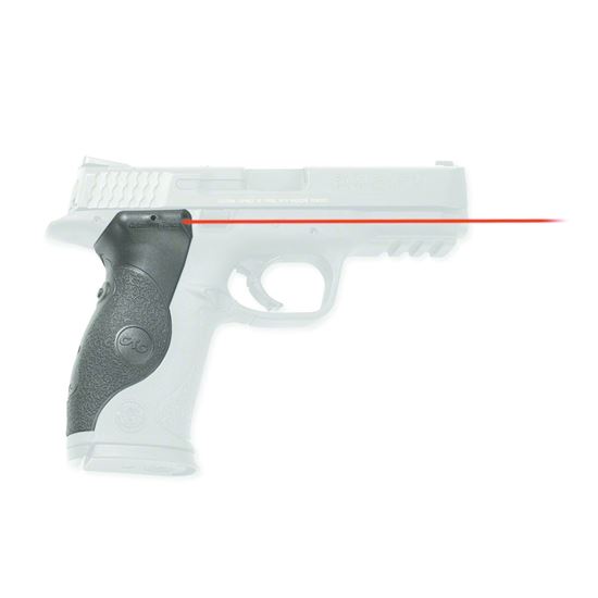 Picture of Crimson Trace LG-660 Lasergrips Laser Sight, Black, Pressure Sensor Activation, Red Laser, Fits S&W Full-Size Pistols