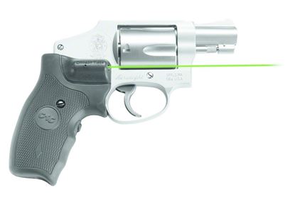 Picture of Crimson Trace LG-350G Lasergrips Laser Sight, Black, Pressure Sensor Activation, Green Laser, Fits S&W J-Frame Revolvers