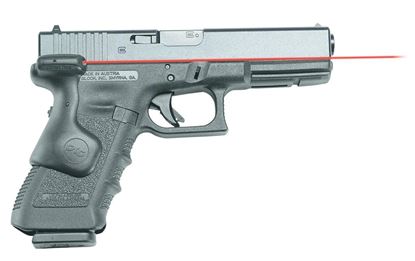 Picture of Crimson Trace LG-637 Lasergrips Laser Sight, Black, Pressure Sensor Activation, Red Laser, Fits Glock Full-Size Pistols