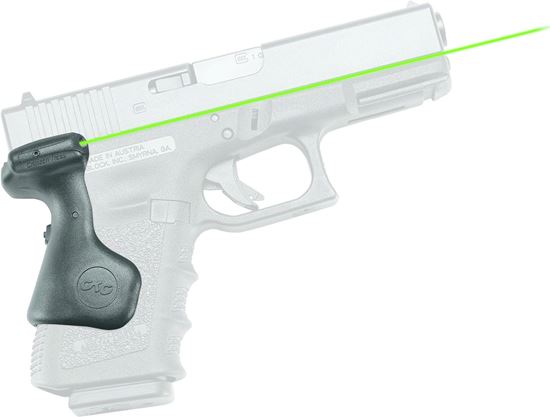 Picture of Crimson Trace LG-639G Lasergrips Laser Sight, Black, Pressure Sensor Activation, Green Laser, Fits Glock 19 Gen3 Pistols