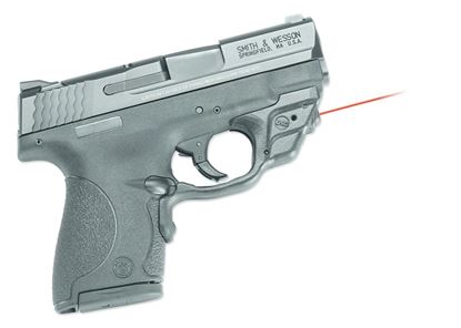 Picture of Crimson Trace LG-489 Laserguard Laser Sight, Black, Pressure Sensor Activation, Red Laser, Fits S&W M&P Shield