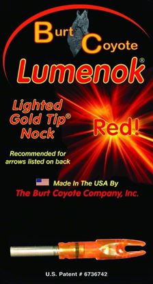 Picture of Lumenok GT Red Lighted Nock Gold Tip 1Pk
