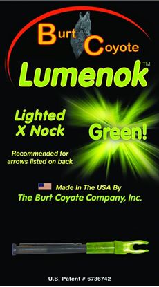 Picture of Lumenok X1G Green Lighted Nock For Axis/MFX/Full Metal Jacket 1Pk