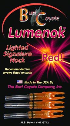 Picture of Lumenok SL3 Orange Signature Light Nock For ICS/Vapor/Carbon Tech 3Pk