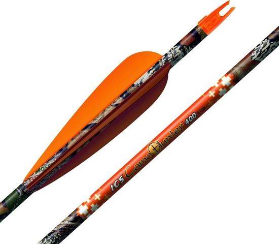 Picture of Easton 493865 XX75 Camo Hunter Arrows 2117 4" Vanes W/Super Nocks/Inserts