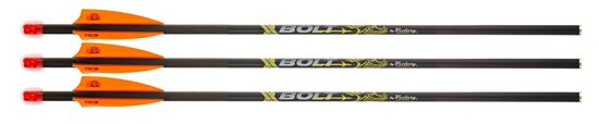 Picture of Victory XBOLT-22FXGL-3 XBolt 22" Half Moon Lighted Nock Fletched-3 Pack