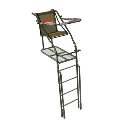 Picture of Millennium L-110-SL 21' Single Ladder Stand, w/Large Platform, Safe-Link Safety Line, Padded Shooting Rail, Folding Footrest