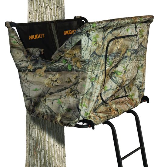 Picture of Muddy MCB-MF3 Nexus & Partner Pro Ladderstand Blind Kit, 25" x 25" Zippered Entrance, 3/4 Surround, Epic Camo