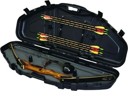 Picture of Plano 111000 Protector Series Compact Bow Hard Case, PillarLock, Arrow Storage, 43.25"L x 19"W x 6.75"H, Black