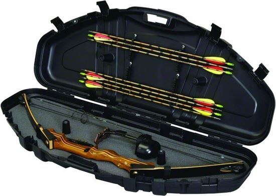 Picture of Plano 111000 Protector Series Compact Bow Hard Case, PillarLock, Arrow Storage, 43.25"L x 19"W x 6.75"H, Black