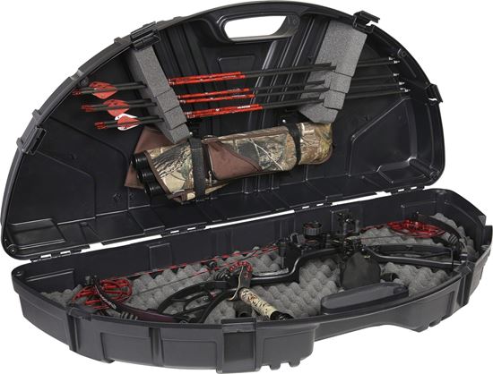 Picture of Plano 1010635 SE Series Bow Hard Case, PillarLock, Foam Arrow Storage, 44.68"L x 20.42"W x 8.7"H, Black