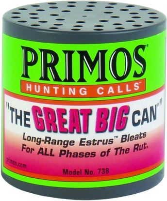 Picture of Primos 00738 The Great Big Can Deer Call Louder Long-Range Estrus Bleats