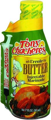 Picture of Tony Chacheres 50000 Injectable Marinade 17 fl oz Creole Butter