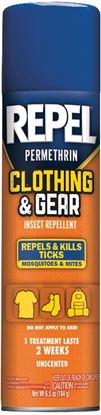 Picture of Repel HG-94127 Permethrin Clothing & Gear Insect Repellent, 0.5% Permethrin, Unscented, 6oz Aerosol