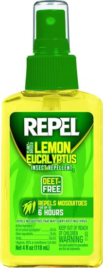 Picture of Repel HG-94109 Lemon Eucalyptus Insect Repellent, 4oz Pump Spray, DEET-Free